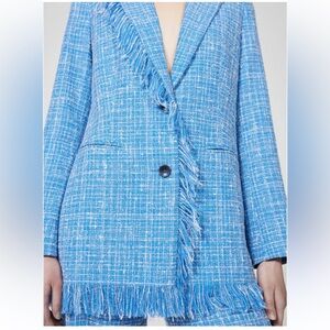 RODEBJER VIV OVERSIZED BLAZER Tweed Blue Size M